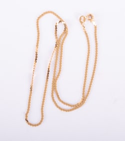 18K Yellow Gold Snake Chain