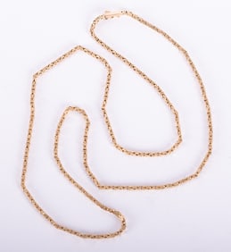14K Yellow Gold Italy Byzantine Chain