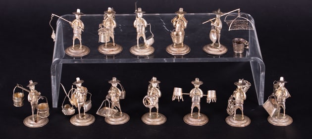 Hong Kong Sterling Silver Place Card Holders