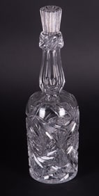 An American Brilliant Cut Glass Whiskey Decanter