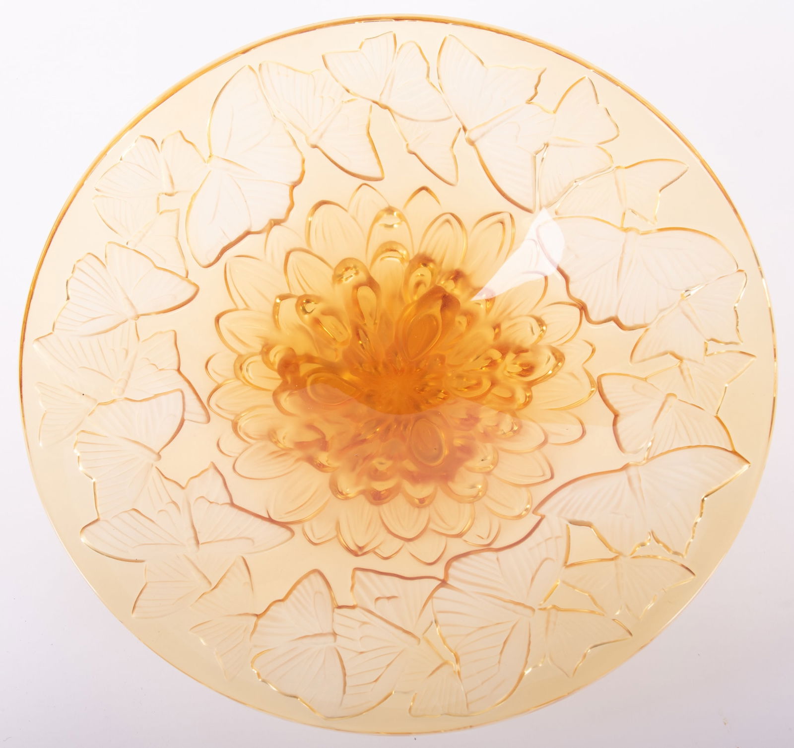 A Lalique Center Bowl, Papillions (1 of 5)
