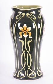 An Art Nouveau Majolica Umbrella Stand
