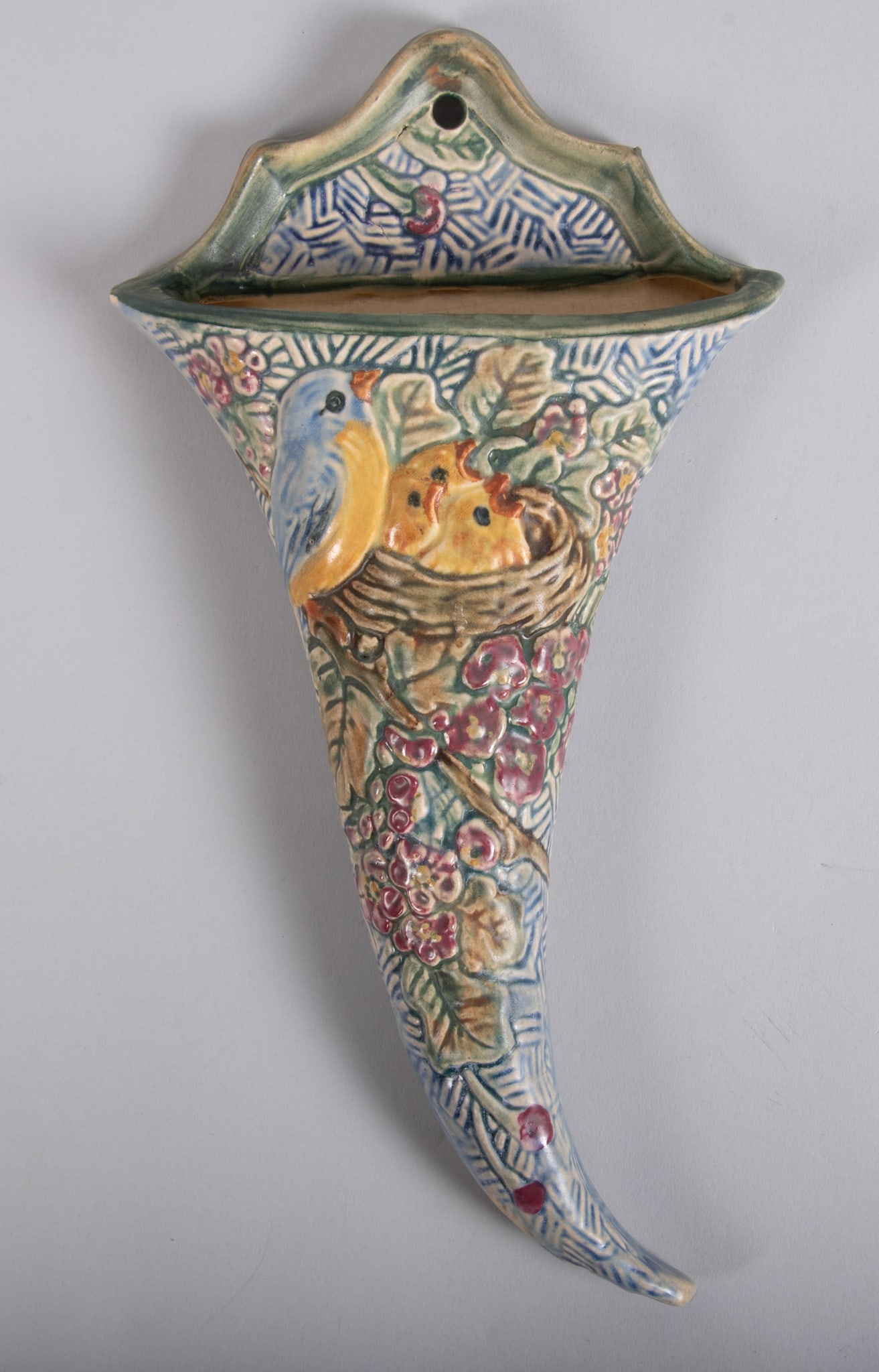 Antique Weller Art Pottery Wall Pocket (1 of 4)