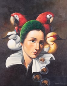 Gerardo B. Montiel, Mexico 20th Century, Ave Ninfa, 1999, oil on canvas