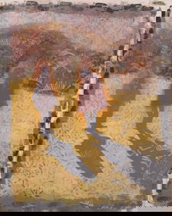 Kurt Welther, Austrian (b.1957), Untitled Collage, mixed media: Kurt WeltherAustrian, (b.1957)Untitled Collagemixed mediasigned lower right, framed.19 1/8 x 15 1/8 inches; overall with frame: 26 1/4 x 22 1/4 inches