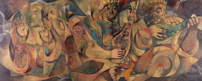 Siegfried Reinhardt, Missouri / Germany (1925-1984), China, 1951, oil on masonite