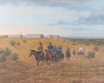 B. Adams, 20th Century, Fort Mason, 1973, oil on canvas