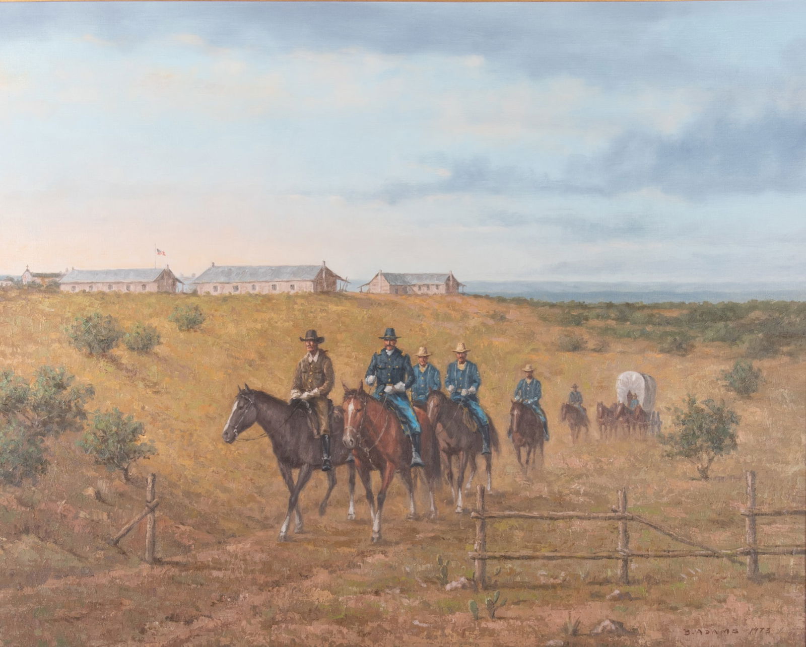 B. Adams, 20th Century, Fort Mason, 1973, oil on canvas (1 of 5)