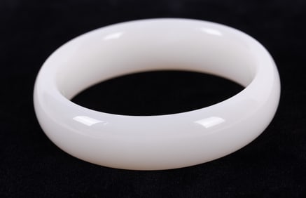 Chinese White Jade Bangle