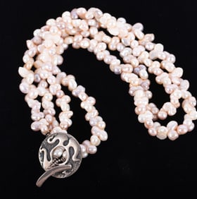 Keshi Pearl Double Strand Necklace