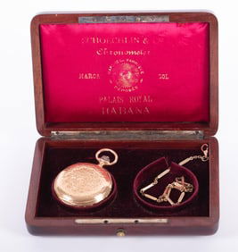 A Magnificent 18K Gold Pocket Watch by Swiss Watchmaker Schochlin