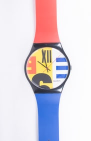 1987 Swatch Maxi Wall Clock, Nine to Six
