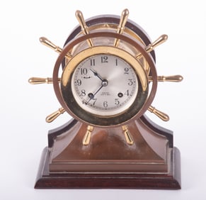 Chelsea Yacht Wheel Ships Bell Clock
