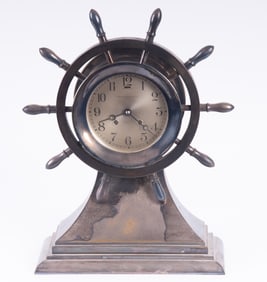 A Tall Case Chelsea Yacht Wheel Ships Bell Clock