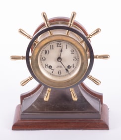 Chelsea Yacht Wheel Ships Bell Clock