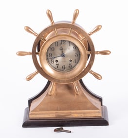 Chelsea Yacht Wheel Ships Bell Clock