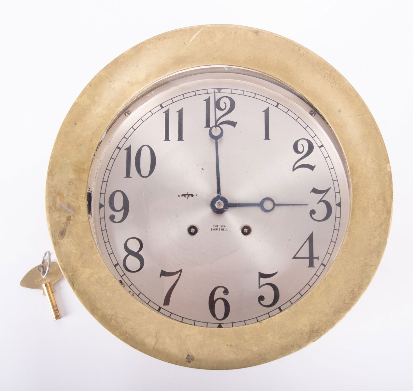 Chelsea 8 Inch Dial Ships Bell Clock (1 of 5)