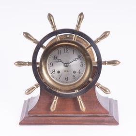 Chelsea Yacht Wheel Ships Bell Clock