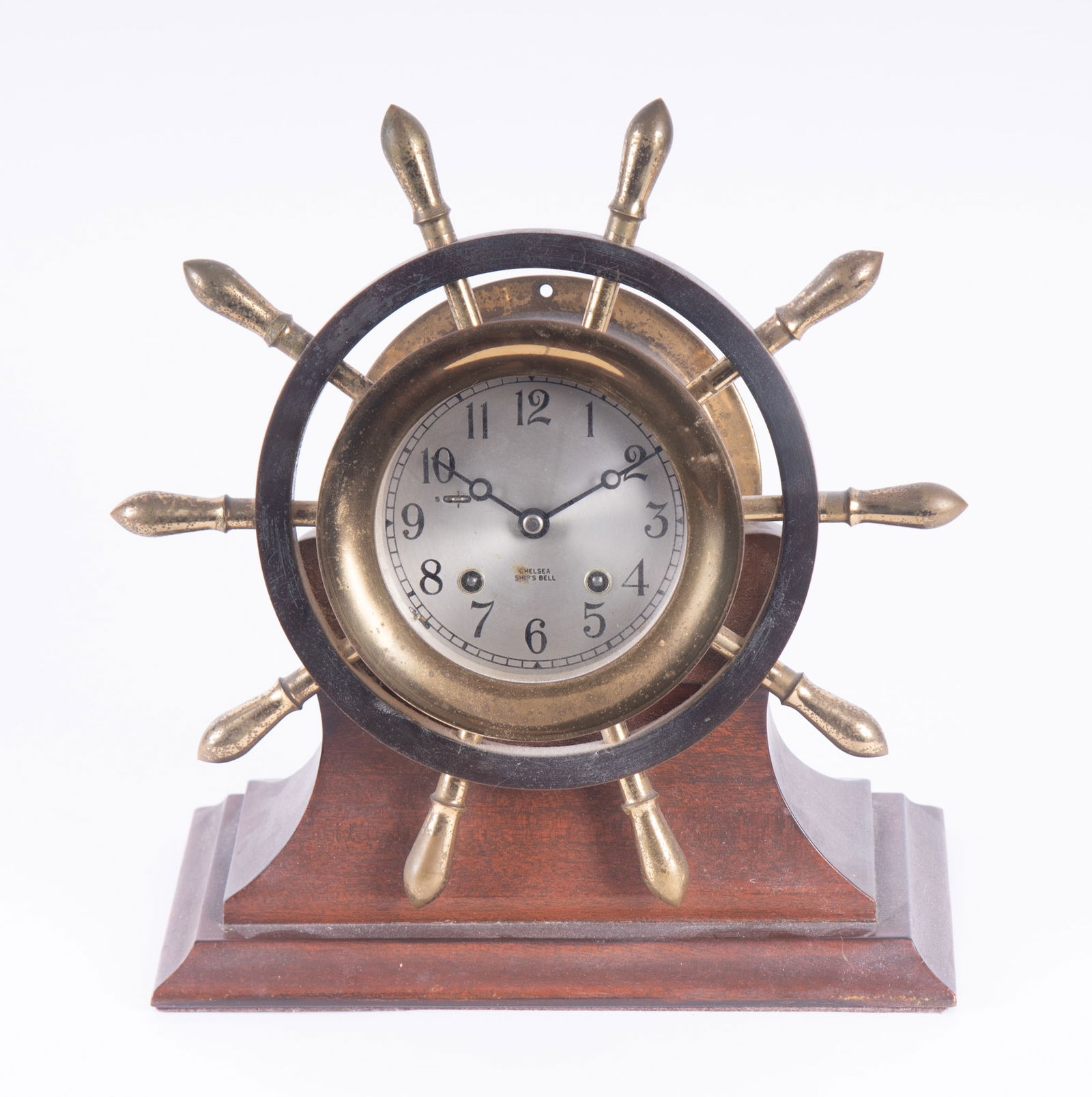 Chelsea Yacht Wheel Ships Bell Clock (1 of 3)