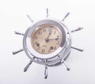 Chelsea Yacht Wheel Ships Bell Clock