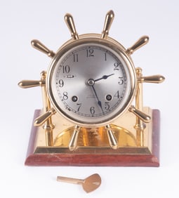 Chelsea Spoked Ships Bell Clock