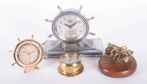 Collection of Ship Related Clocks and Object