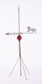 Antique Patinated Copper Directional Lightning Rod
