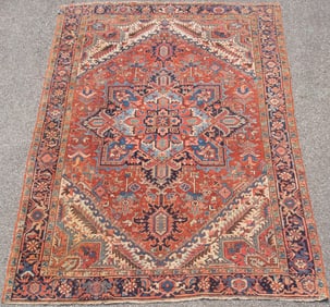 Handwoven Persian Heriz Room Rug
