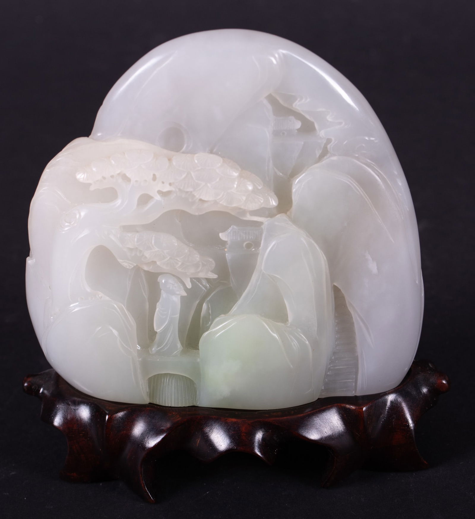 A Chinese Jade Boulder Carving