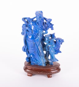 A Chinese Lapis Lazuli Carving