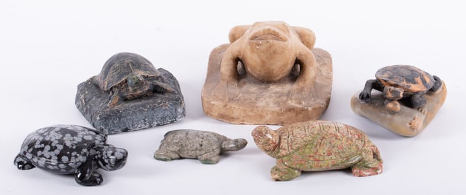 A Collection of Chinese Turtle Carvings
