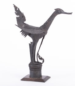 A Vintage Bronze Thai Temple Bird