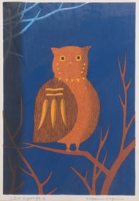 Kiyoshi Nagai, Japan (1911-1984), Still Night, color woodcut