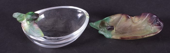 Two Daum Pate de Verre Objects