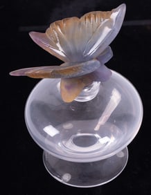 A Daum Perfume Bottle with Butterfly