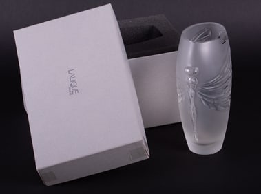 Lalique Libellule Dragonfly Vase