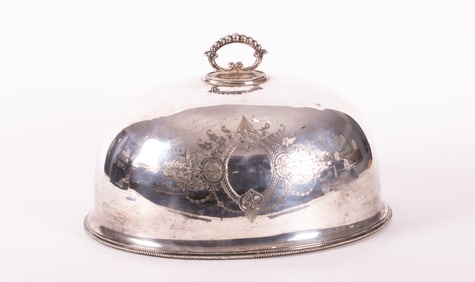 William Hutton & Sons Silver Plate Meat Dome