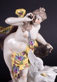 Two Meissen Style Allegorical Figures