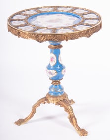 Sevres Porcelain And Ormolu Mounted Hall Table