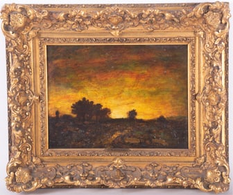 Hudson Mindell Kitchell, New York, New Jersey, Rhode Island (1862-1944), Tonalist Landscape, oil on