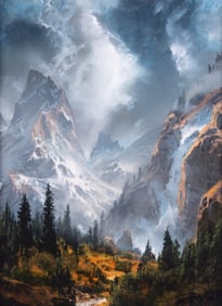Dale Terbush, California (b. 1948), Into Glory, 2022, oil on canvas