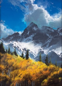 Dale Terbush, California (b. 1948), Aspen Glory II, 2022, oil on board