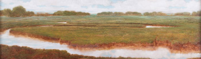David Walsh, (b. 1927), Salt Flats, 1983, oil on canvas