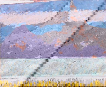 Stanley Helfrich, American (b. 1952), The Rockies from Kansas II, cast paper