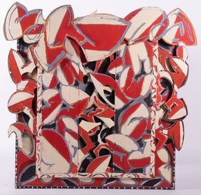 John Bjerklie, Maine/St. Louis/New York (1953-2024), The Narrow Gate, 1985, acrylic on wood