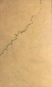 Jeff Aeling, American (1958-2025), South of Cottonwood Falls, KS, 1997, mixed media topographical