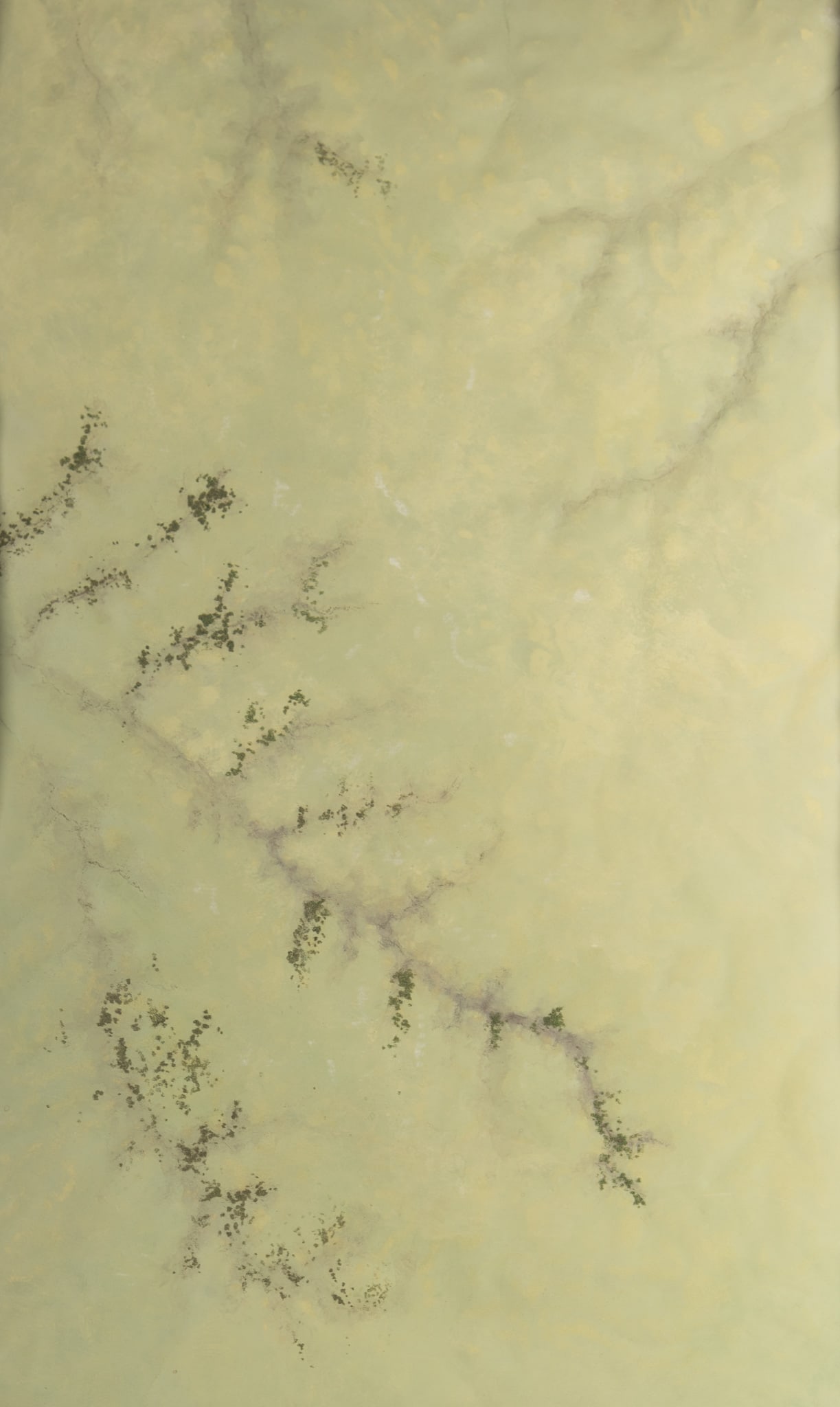 Jeff Aeling, American (1958-2025), South of Smoky Hill Road, CO, 1997, mixed media topographical map: Jeff AelingAmerican, (1958-2025)South of Smoky Hill Road, CO, 1997mixed media topographical mapframed.48 x 29 1/2 inches