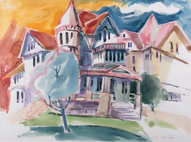 Brother Melvin Meyer, American (1928-2013), LaCrosse, Wisconsin, watercolor on paper