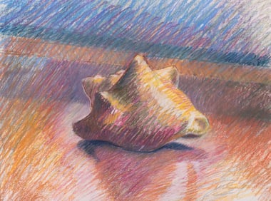 John Wehmer, Missouri (1927-2019), Shell #2, 1987, pastel on paper
