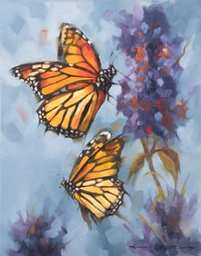 Kathryn Ashcroft, Butterfly Wishes, 2020, oil on canvas